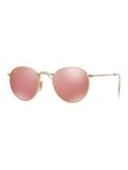 Ray-ban 50mm Legends Round Metal Sunglasses