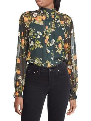 Lauren Ralph Lauren Floral Georgette Blouse