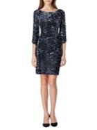 Tahari Arthur S. Levine Printed Velvet Burnout Sheath Dress