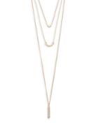 Design Lab Lord & Taylor Crystal Tiered Necklace