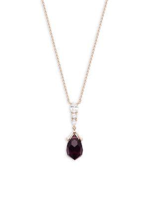 Nadri Gifting Briolette Crystal Pendant Necklace