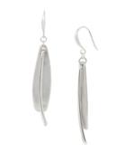 Lord Taylor Fade Away Crystal Hammered Stick Earrings