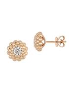 Sonatina Floral 14k Rose Gold & Diamond Stud Earrings