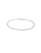 Lord & Taylor Sterling Silver Beaded Necklace- 7in