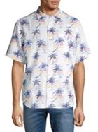 Tommy Bahama Sunset Palm Regular-fit Linen Camp Shirt