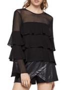 Bcbgeneration Flounce Sheer Top