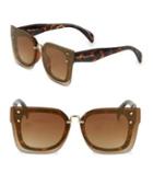 Circus By Sam Edelman 54mm Tinted Square Sunglasses