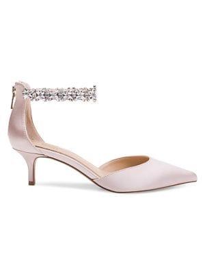 Jewel Badgley Mischka Robles Embellished Ankle Pumps