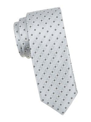 Hugo Dotted Floral Silk Tie