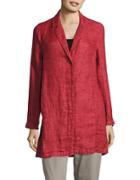Eileen Fisher Organic Linen Long Jacket