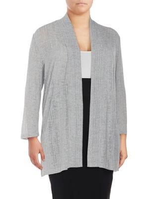 Nipon Boutique Plus Open Knit Cardigan