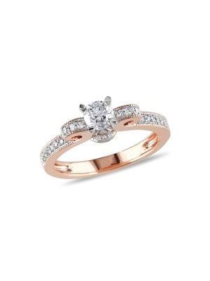 Sonatina 14k Rose Gold Diamond Engagement Ring