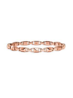 Michael Kors Mercer Link 14k Rose Gold-plated Bangle