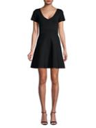 Romeo & Juliet Couture Short-sleeve Fit-&-flare Sweater Dress
