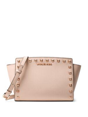 Michael Michael Kors Selma Stud Medium Leather Messenger Bag