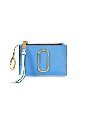 Marc Jacobs Logo Leather Wristlet