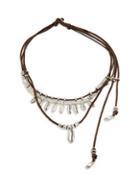 Uno De 50 Vital Leather Multi-strand Necklace