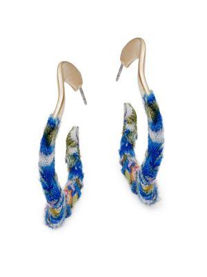 Design Lab Lord & Taylor Wrap Hoop Earrings