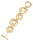 Robert Lee Morris Collection Golden Target Disc Flex Bracelet