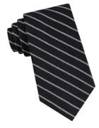 Calvin Klein Striped Metallic Tie