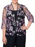 Alex Evenings Plus 2-piece Camisole And Jacket