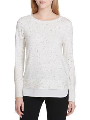 Calvin Klein Crewneck Patterned Sweater
