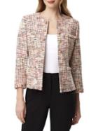 Tahari Arthur S. Levine Petite Raw Edge Tweed Jacket