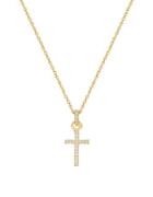 Swarovski Mini Paved Crystal Cross Pendant Necklace