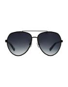 Kendall + Kylie Oversized Rounded 61mm Aviator Sunglasses