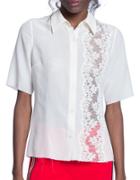 Tracy Reese Petal Lace-inset Shirt