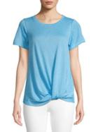 B Collection By Bobeau Twisted Front Tee