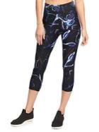 Donna Karan Active Galaxy Printed Cropped Leggings