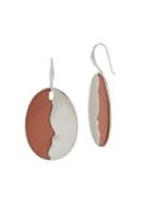 Robert Lee Morris Soho Two-tone Oval Drop Earrings