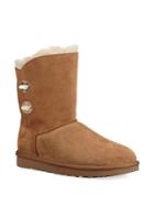 Ugg Classic Short Turnlock Sheepskin-lined Suede Boots