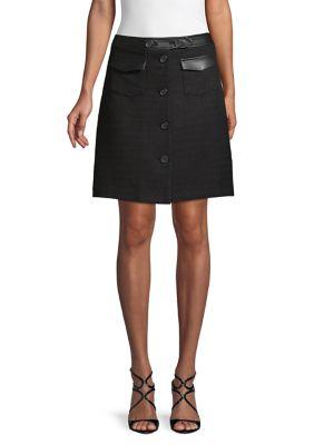 Karl Lagerfeld Paris Tweed Mini Skirt