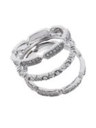 Michela 3-piece Pave Band Rings