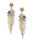Design Lab Lord & Taylor Cluster Floral Drop Earrings