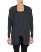 Eileen Fisher Ribbed Open Front Cardigan