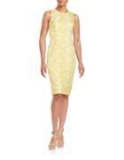 Badgley Mischka Butterfly Sheath Dress