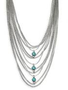 Design Lab Layered Beaded Chain Necklace
