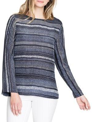 Nic+zoe Dotted Line Top