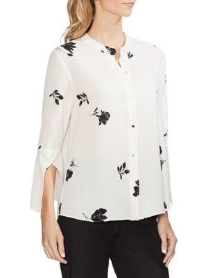 Vince Camuto Daybreak Floral-print Blouse