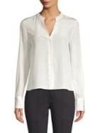 Diane Von Furstenberg Long Sleeve V-neck Shirt