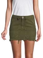 Free People Frayed Mini Skirt