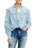 Polo Ralph Lauren Ruffle Button-front Shirt