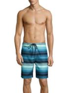 Surfsidesupply Ocean Wave Striped Board Shorts