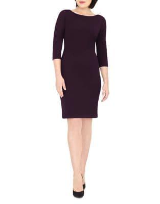 Gravitas Frances Three-quarter-sleeve Sheath Dress