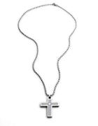 Lord & Taylor Men's Stainless Steel Key Cross Necklace