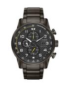 Citizen Primo Chronograph Gunmetal-tone Bracelet Watch
