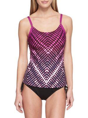 Calvin Klein Ombre Chevron Tankini